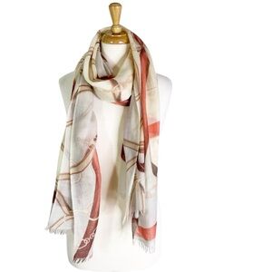 Captiva Cashmere Featherweight Italian Cashmere Equestrian Horse Bit Long Scarf